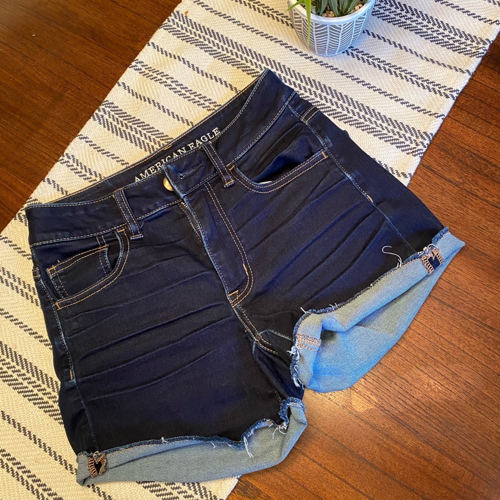 American Eagle high rise shortie shorts